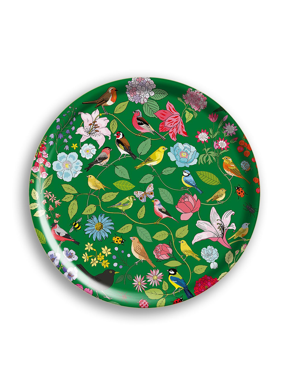 Garden Birds Large Round Tray
