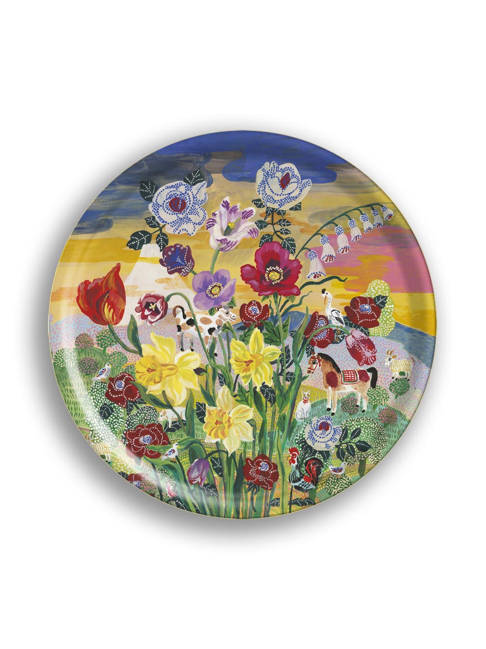 Mount Fuji Round Tray Design by Avenida Home with Nathalie Lete