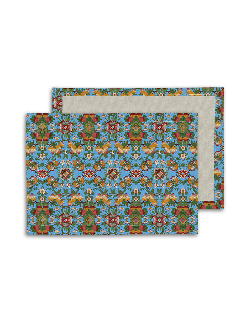 Temple Fruit Fine Linen Table Mat