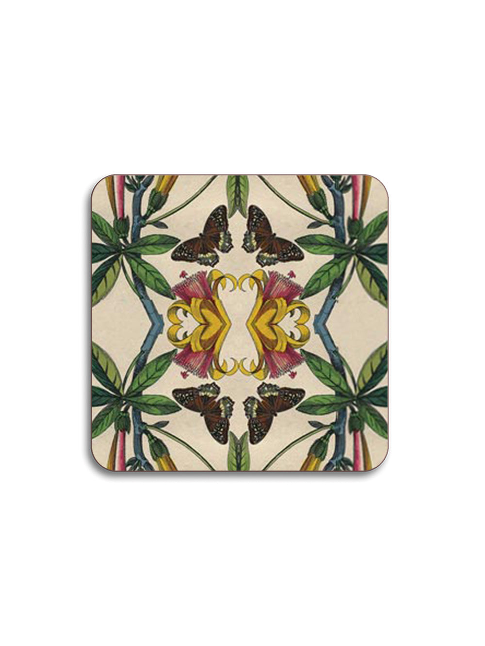 Yellow Flower Square Coaster
